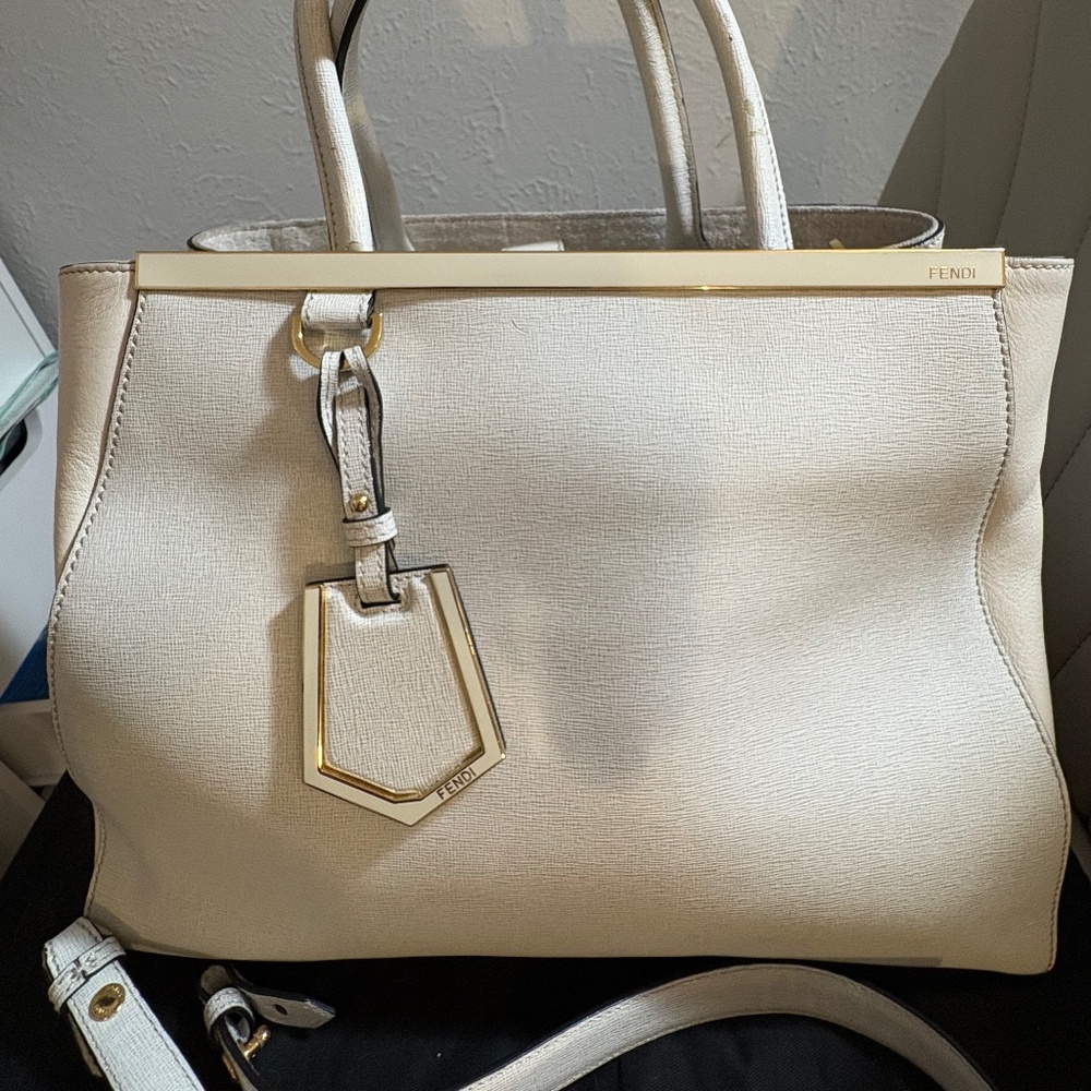 Fendi 2Jours Tote White